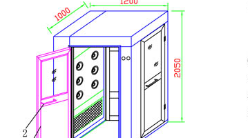 重庆L型转角风淋室